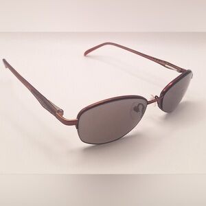 Eyewares Orchid Burgundy Oval Sunglasses Frames Only